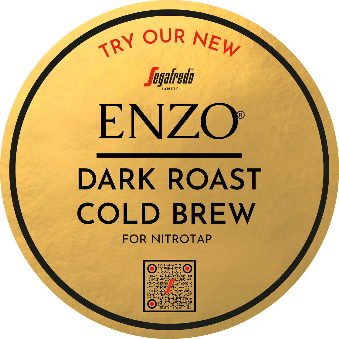 Segafredo Enzo™ Cold Brew Ready-to-Drink (2) 1.5gal - for Nitrotap - Pallet QTY 48 cases - 12 ti x 4 hi