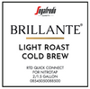 Segafredo Brillante™ Cold Brew Ready-to-Drink (2) 1.5gal - for Nitrotap  (Pallet qty 48 cases - 12 ti x 4 hi)